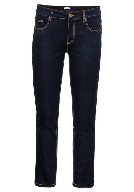 sheego Schmale Stretch-Jeans im 5-Pocket-Stil - blue black Denim sheego Clearance-Verkauf