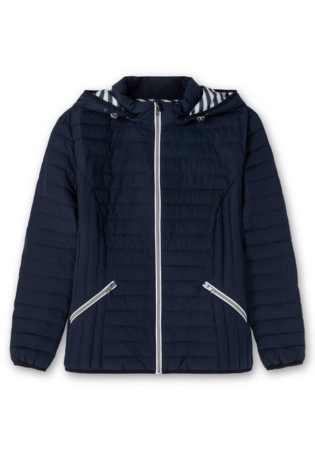sheego Leichte Steppjacke mit abnehmbarer Kapuze - nachtblau sheego Black Friday Preise