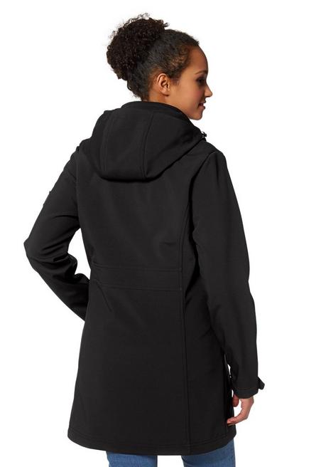 H.I.S EM Softshellparka - schwarz sheego Im Verkauf