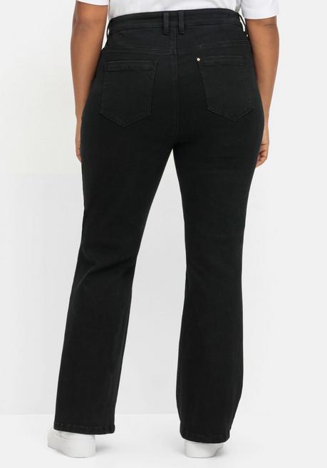 sheego Bootcut Stretch-Jeans mit Bodyforming-Effekt - black Denim sheego 2025