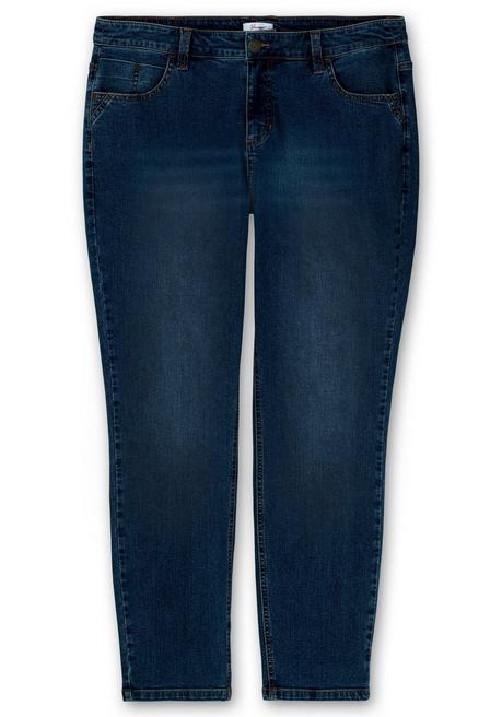 sheego Schmale Jeans in Curvy-Schnitt PIA, in 5-Pocket-Form - dark blue Denim sheego Fabrikverkauf