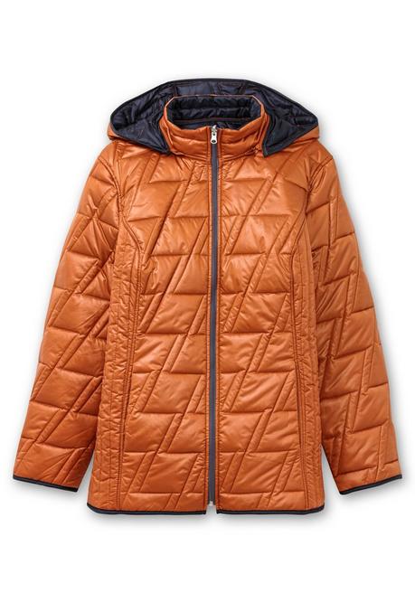 sheego Wendesteppjacke mit Kapuze und Stehkragen - cognac sheego Großer Ausverkauf
