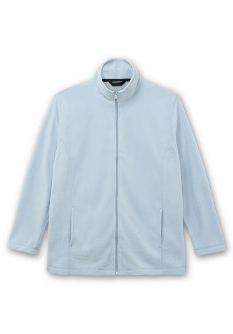 sheego Kuschelige Fleecejacke mit Reißverschluss - bleu sheego Neuheiten