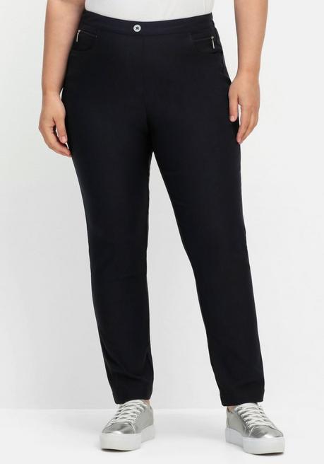 sheego Gerade Bengalinhose mit hohem Schlupfbund - marine sheego Bestseller