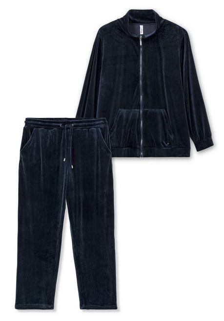 sheego Nicki-Hausanzug aus Jacke und Hose - nachtblau sheego Tiefpreis