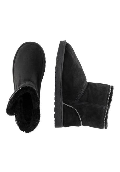sheego Schlupfboots mit seitlichen Riegeln - schwarz sheego Rabatte dieses Monats