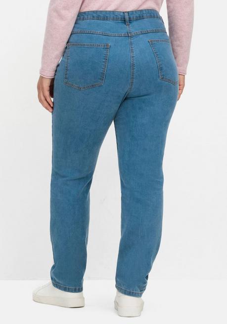 sheego Gerade, innen weich angeraute Thermojeans - blue Denim sheego 2025