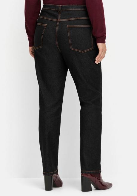 sheego Gerade, innen weich angeraute Thermojeans - black Denim sheego Online