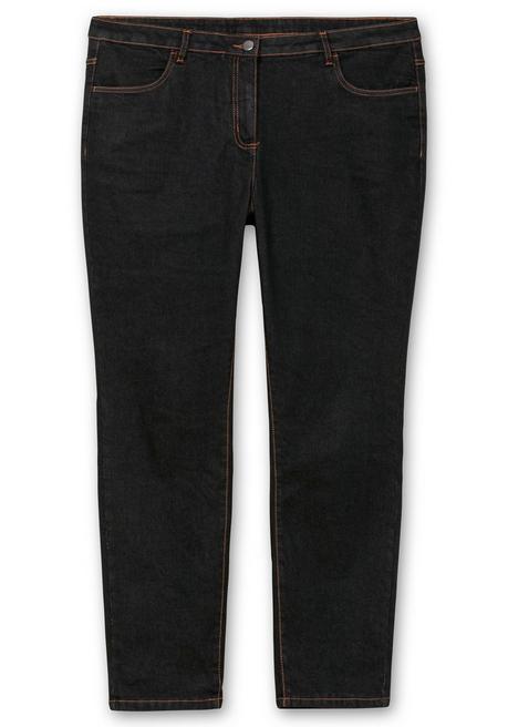 sheego Gerade, innen weich angeraute Thermojeans - black Denim sheego Online