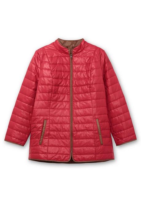 sheego Steppjacke mit Stehkragen und Kontrastdetails - rot sheego Auslauf