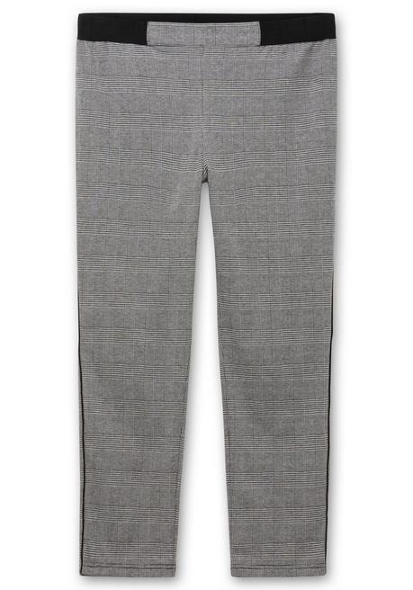 sheego Schmale Hose mit grafischem Muster und Stretchbund - grau gemustert sheego Hotsell