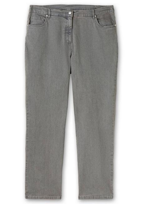 sheego Gerade Jeans mit seitlichem Stretchbund - grey Denim sheego Meist gekauft