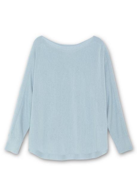 sheego Pullover mit U-Boot-Ausschnitt - hellblau sheego Blitzverkäufe