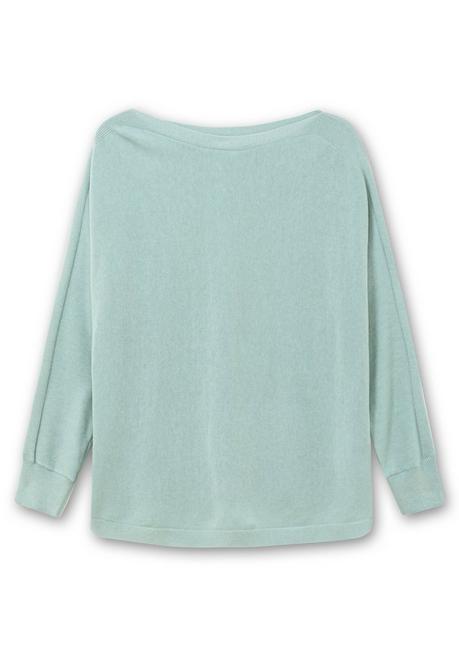 sheego Pullover mit U-Boot-Ausschnitt - mint sheego Kostenloser Versand