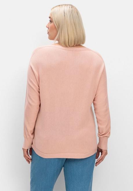 sheego Pullover mit U-Boot-Ausschnitt - puder sheego Limitierter Zeitrabatt