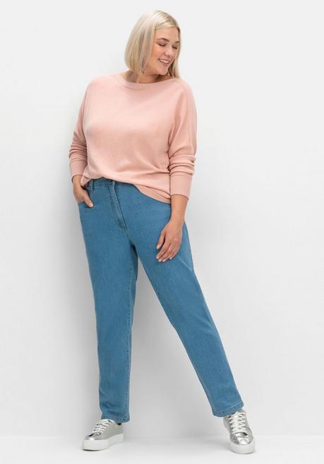 sheego Pullover mit U-Boot-Ausschnitt - puder sheego Limitierter Zeitrabatt