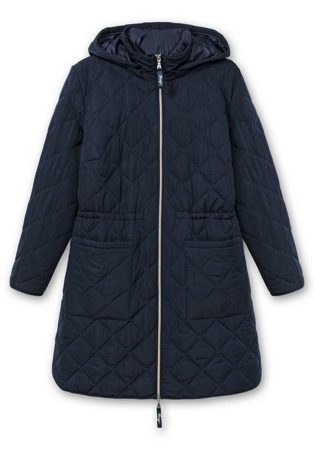 sheego Leichter Steppmantel mit Kapuze - tiefblau sheego Fabrikpreis