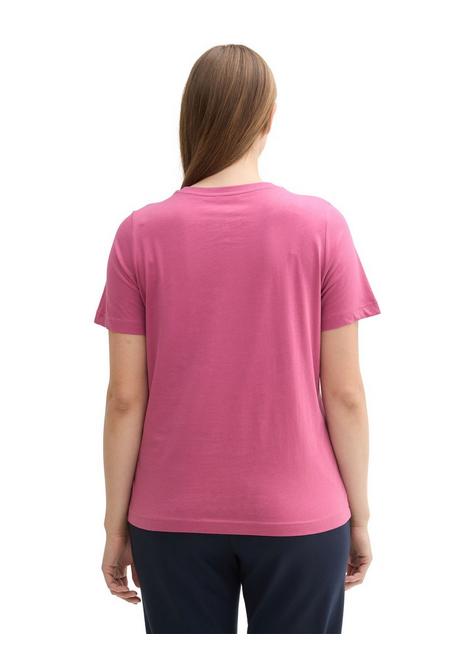 TOM TAILOR Plus T-Shirt mit platziertem Frontdruck - pink bedruckt sheego Versandkostenfrei