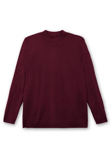 sheego Extraweicher Pullover mit Stehkragen - beere sheego Vatertagsangebot
