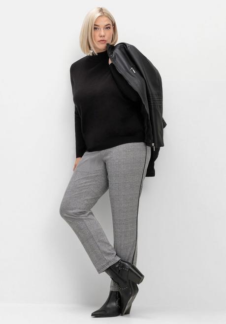 sheego Extraweicher Pullover mit Stehkragen - schwarz sheego Valentinstagsangebot