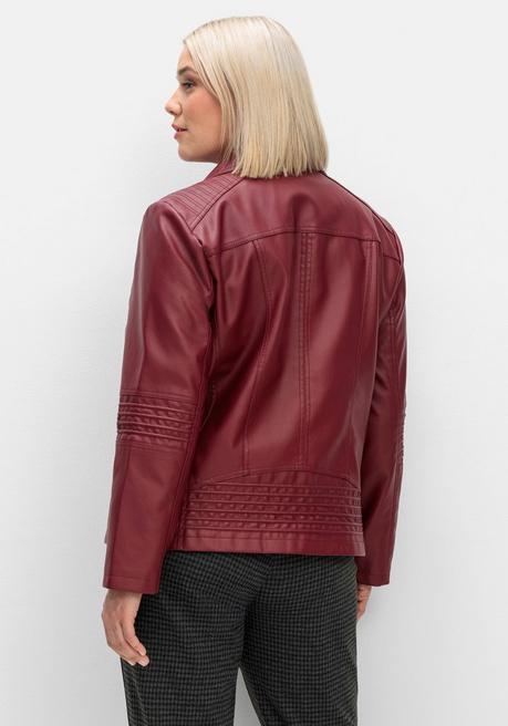 sheego Bikerjacke in Lederoptik - rot sheego Jubiläumsangebot