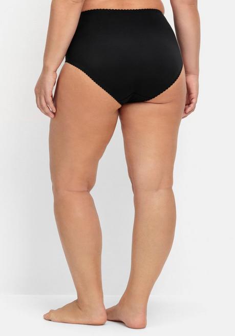 sheego Taillenslip mit transparenter Spitze - schwarz sheego Exklusive Angebote