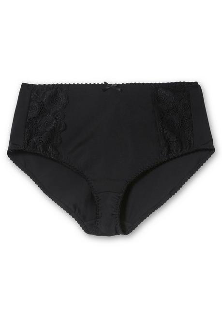 sheego Taillenslip mit transparenter Spitze - schwarz sheego Exklusive Angebote