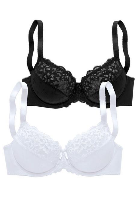 PETITE FLEUR Bügel-BH - schwarz+weiß sheego Letzte 3 Tage