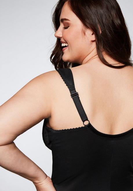 sheego Body ohne Bügel mit leichtem Shape-Effekt - schwarz sheego Vierteljährliche Förderung