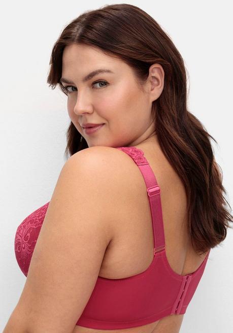 sheego Bügel-BH mit Stickerei-Spitze allover - orchidee sheego Discount Store für neue Produkte