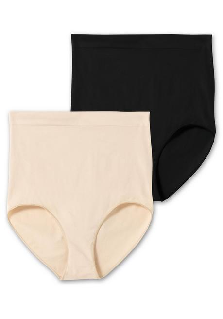 sheego Doppelpack Shaping-Formslips, extrahohe Taille - hautfarben+schwarz sheego Super Rabatt