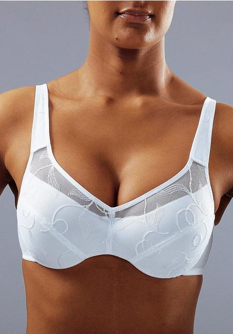 PETITE FLEUR Doppelpack Minimizer-BHs mit unterlegten Cups - schwarz+weiß sheego Verkauf