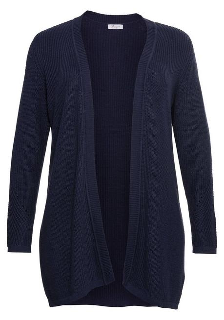 sheego Cardigan aus Grobstrick, in offener Form - marine sheego Kostenloser Versand