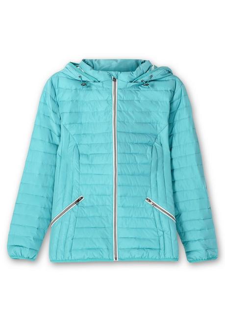 sheego Leichte Steppjacke mit abnehmbarer Kapuze - aqua sheego Fabrikpreis