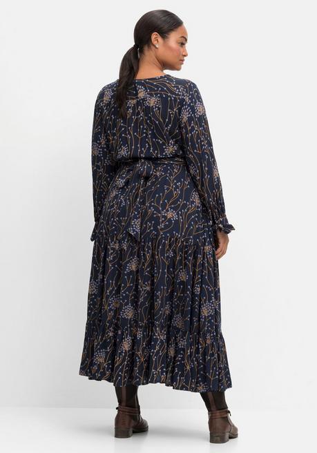 sheego by Joe Browns Maxikleid mit floralem Alloverdruck - nachtblau bedruckt sheego Exklusivangebot