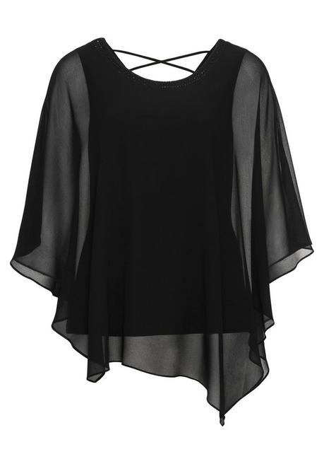 sheego Tunika in 2-in-1-Optik - schwarz sheego Saisonschlussverkauf
