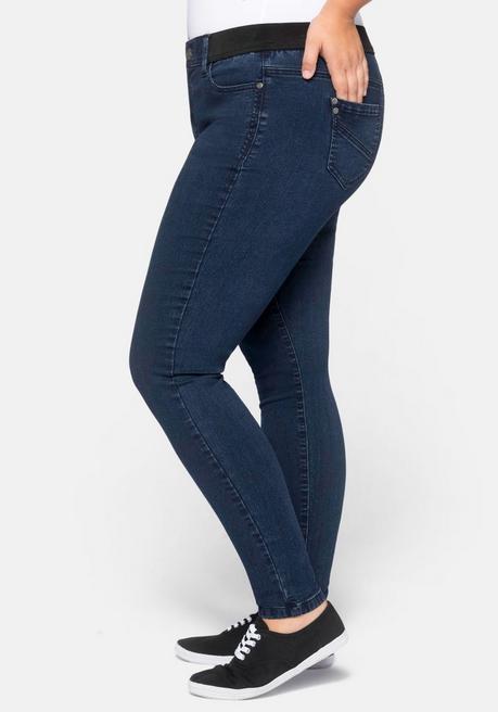 sheego Skinny Jeans mit »Ultimate Stretch«, wächst bis 3 Gr. mit - dark blue Denim sheego Cyber Monday