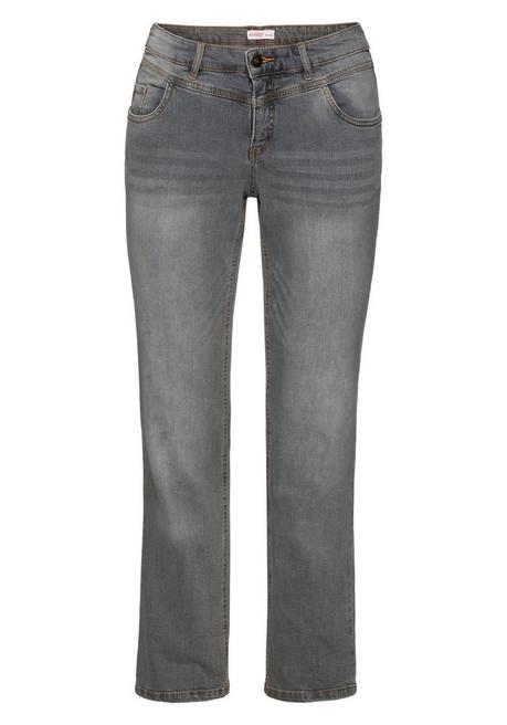 sheego Gerade Jeans mit Used-Effekten - grey Denim sheego Heißer Verkauf