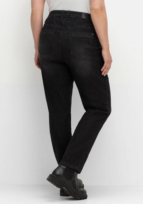 sheego Schmale Jeans in Curvy-Schnitt VERENA - black Denim sheego Blitzangebot