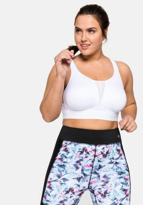 sheego Sport-BH aus COOLMAX® mit 2 Tragevarianten - weiß sheego Tiefpreis