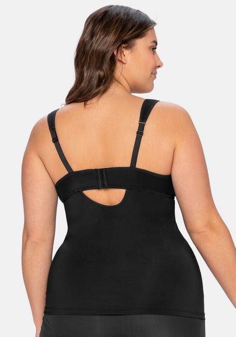 sheego Top aus Microfaser, mit integriertem Bügel-BH - schwarz sheego Neueste Stile