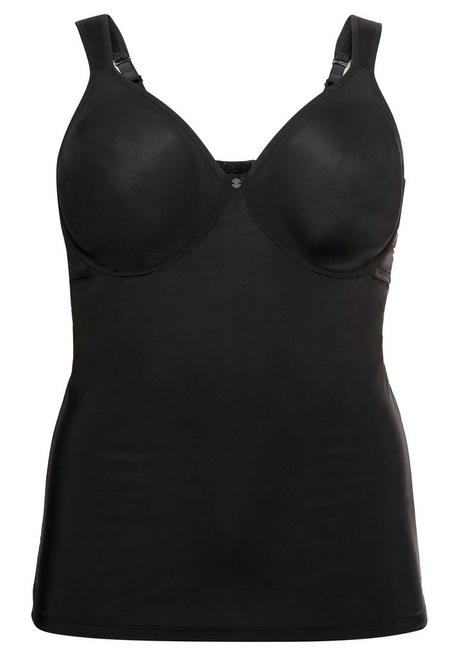 sheego Top aus Microfaser, mit integriertem Bügel-BH - schwarz sheego Neueste Stile