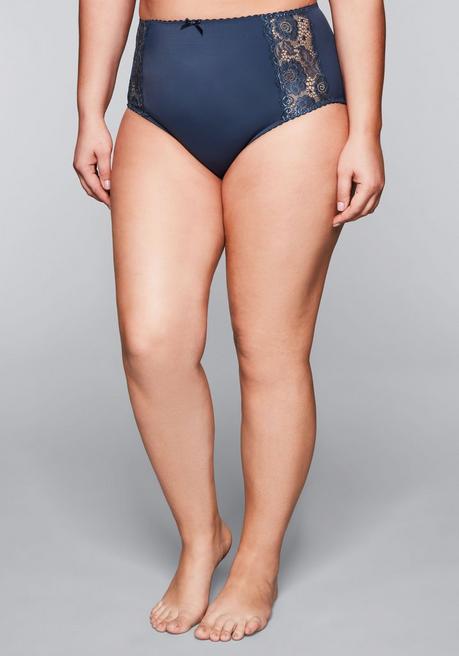 sheego Taillenslip mit transparenter Spitze - saphir sheego Bis zu 60% Rabatt