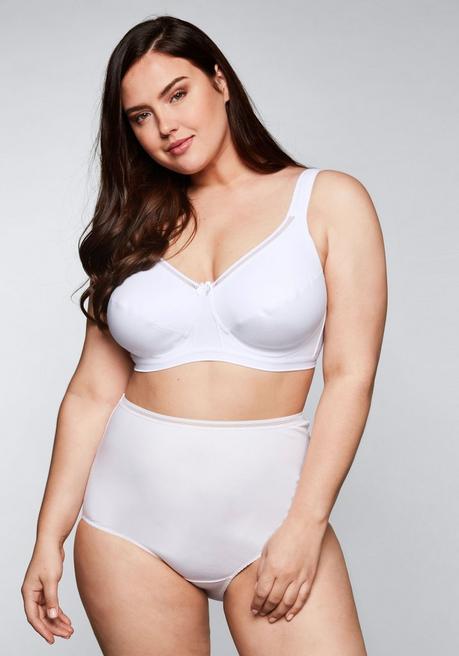 sheego Doppelpack BHs ohne Bügel - weiß sheego Bis zu 65% Rabatt
