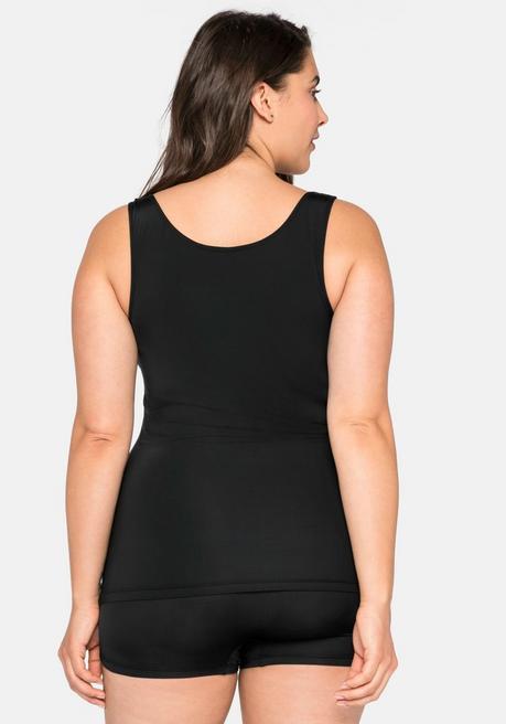 sheego Tanktop in extralanger Form, aus Microfaser - schwarz sheego Sonderangebot der Fabrik