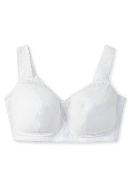sheego Entlastungs-BH ohne Bügel, leicht elastisch - weiß sheego Discount Store für neue Produkte