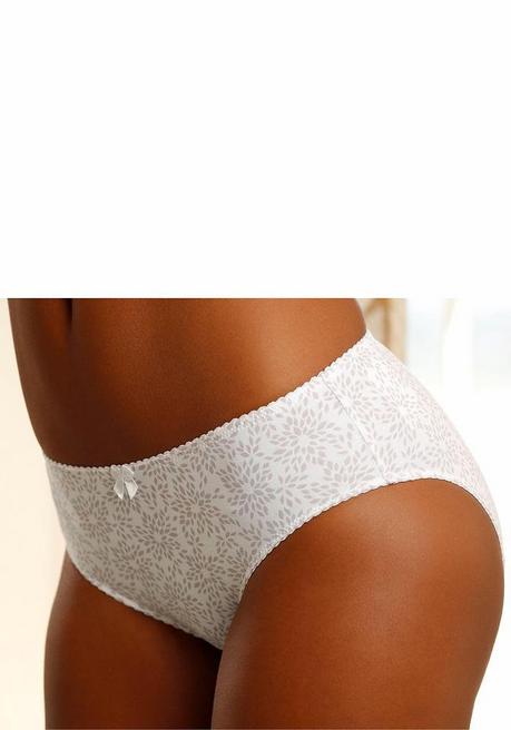NUANCE Slip in extrahohem Schnitt, aus Baumwolle - weiß-taupe sheego Kostenloser Versand international