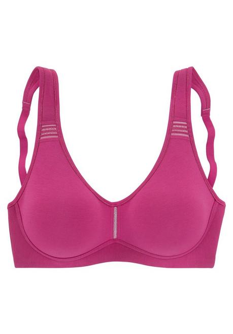 PETITE FLEUR Doppelpack T-Shirt-BHs - beere+weiß sheego Im Verkauf