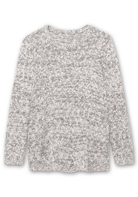 sheego Pullover aus meliertem Effektgarn - anthrazit sheego Neuheiten