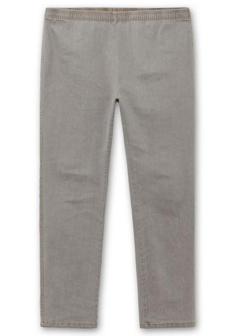 sheego Schmale Jeans mit Stretchbund, ohne Taschen - grey Denim sheego Nur noch ein Tag übrig